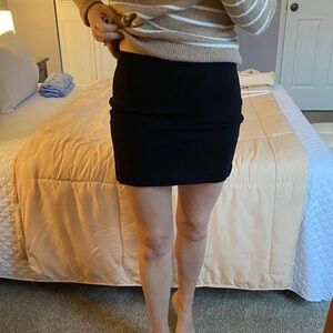 Express Elegant Black Mini Skirt